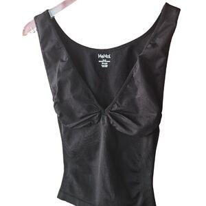 NWOT MeMoi Slim Me Black Casual Sports Shaping Tank Top Undershirt 